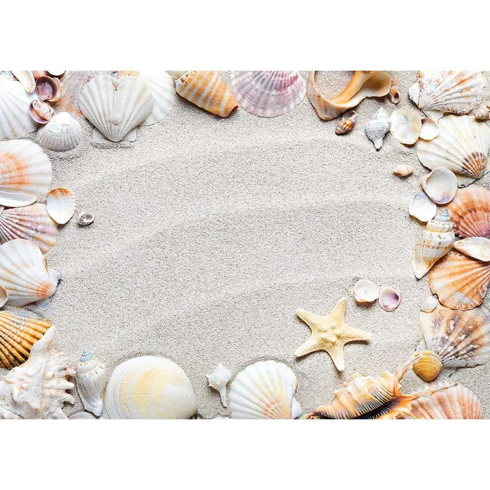 Spiaggia di Sabbia Delle Stelle Marine Borsette Fotografia di Sfondo Decorazione Baby Shower Bambini Ritratto Fondali Photocall Photo Studio di Oggetti di Scena