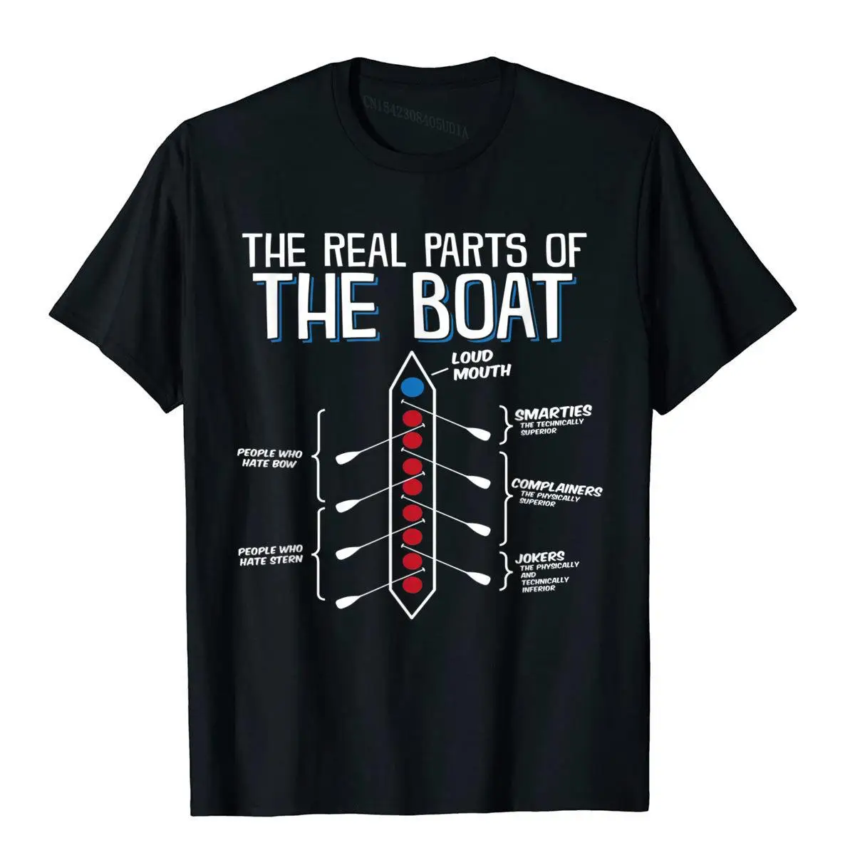 The Real Parts Of The Boat Funny Rowing T Shirt Top T-Shirts Moto Biker New Design Mens Tops Shirts Gothic Cotton