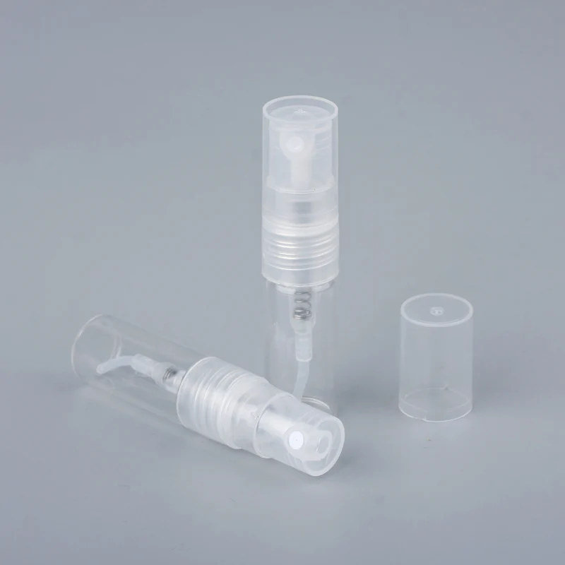 100 stück/Lot 1ml 2ml mini Parfüm Flasche glas Spray Nachfüllbar Leere Flaschen Kosmetische Container Tragbare Parfüm zerstäuber