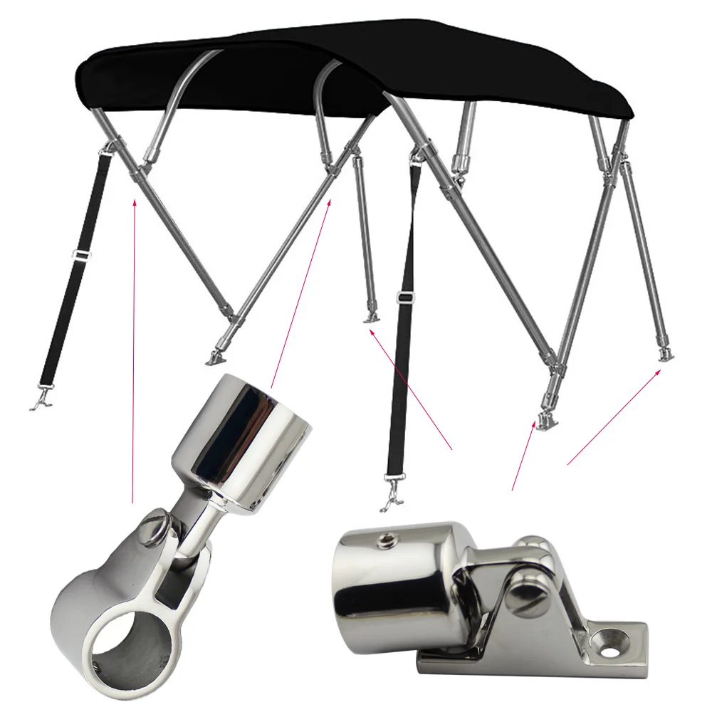 Heavy Duty SS316 Bimini Top Fitting Boat Stainless Steel Marine Hardware 7/8\