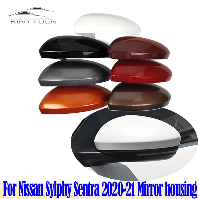 

For Nissan Sylphy Sentra 2020 2021 Outside Rearview Mirror Cover Side External Rear Viem Mirror Cap Housing House Frame Lid