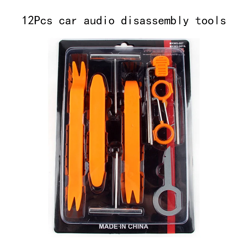 

12PCS 4PCS Professional Car Audio Disassembly Tools Dashboard Audio Door Clip Panel Trim Dash Auto Radio Removal Pry Tool Kit