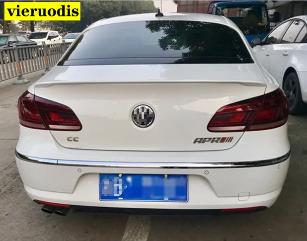 For 2009-2016 Volkswagen CC Spoiler High Quality ABS Material Car Rear Wing Primer Color Rear Spoiler For Modification spoiler