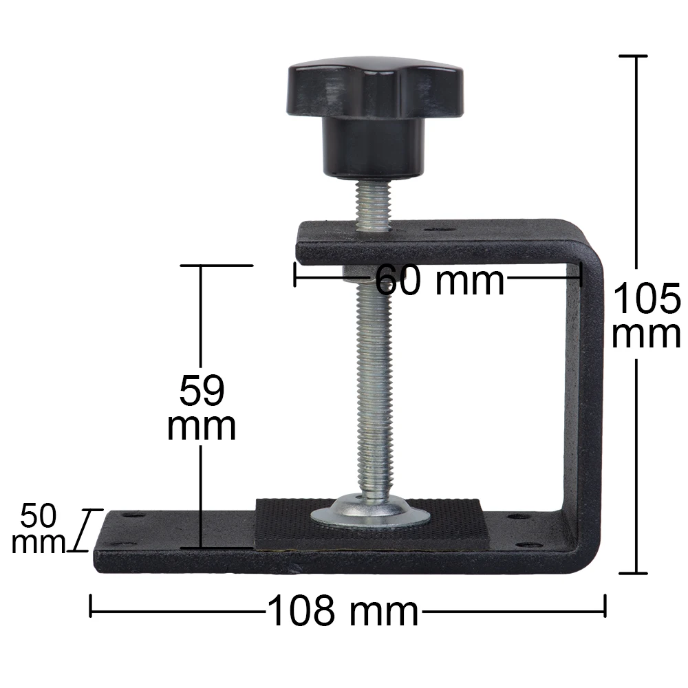 Black Stainless Steel Holder Fixed Clamp for USB Handbrake for SIM Racing Game HB-03-BK