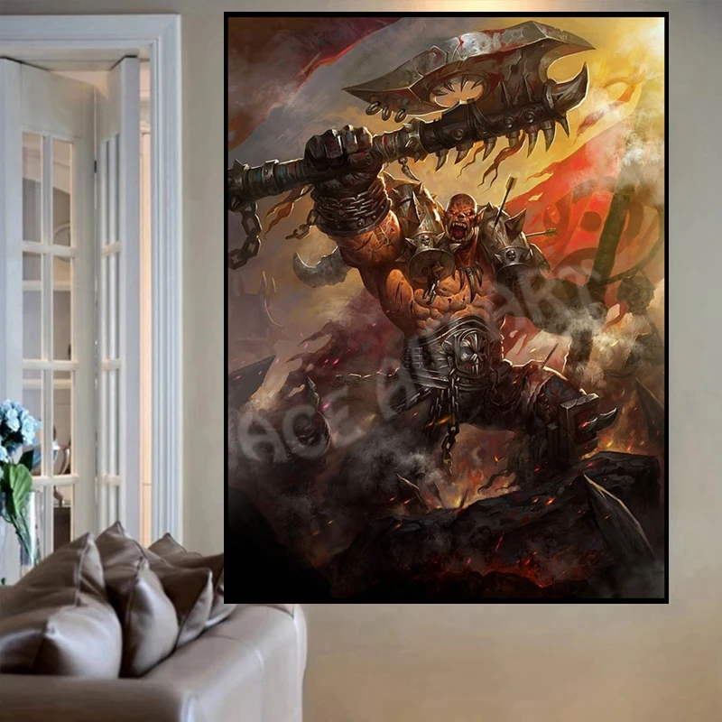 World Of Warcraft Hero 5d Diamond Painting Cross Stitch Kit Pattern Windrunner Wall Sticker Mosaic Diamond Embroidery Hobby Gift