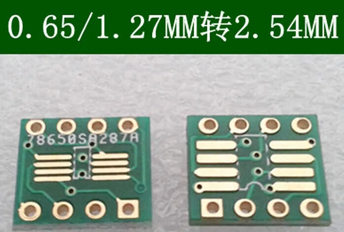 

80PCS Gold plated SO8 MSOP8 SOIC8 TSSOP8 SOP8 turn DIP8 IC adapter Socket Adapter plate PCB (NO IN Pin Header)