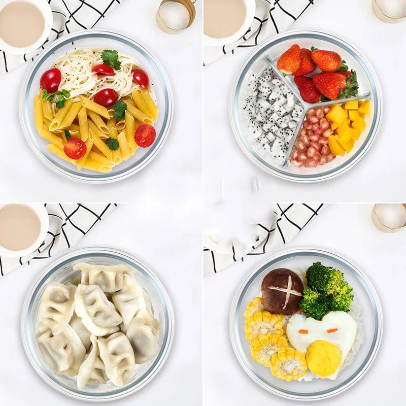 Glass Lunch Box with Lid Office Worker Student Female Microwave Oven Special Bowl Set Storage Box Fruit Box Thermos for Food