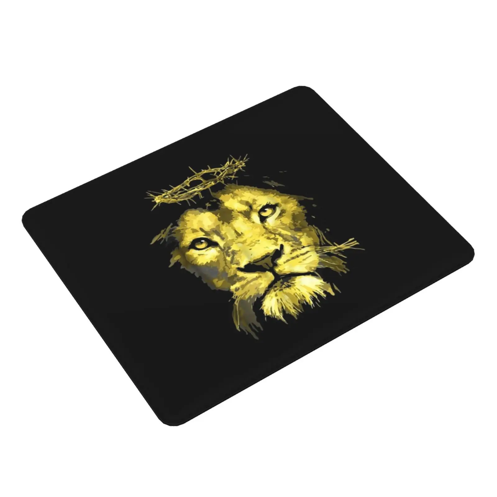 Lion Of Judah Mouse Pad DIY Print Lion Judah Jesus Christ Religion Religious Animals Wild Faith