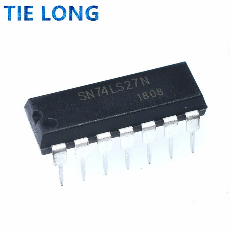 10pcs/lot HD74LS27P SN74LS27N 74LS27 DIP-14 TRIPLE 3-INPUT NOR GATE IC