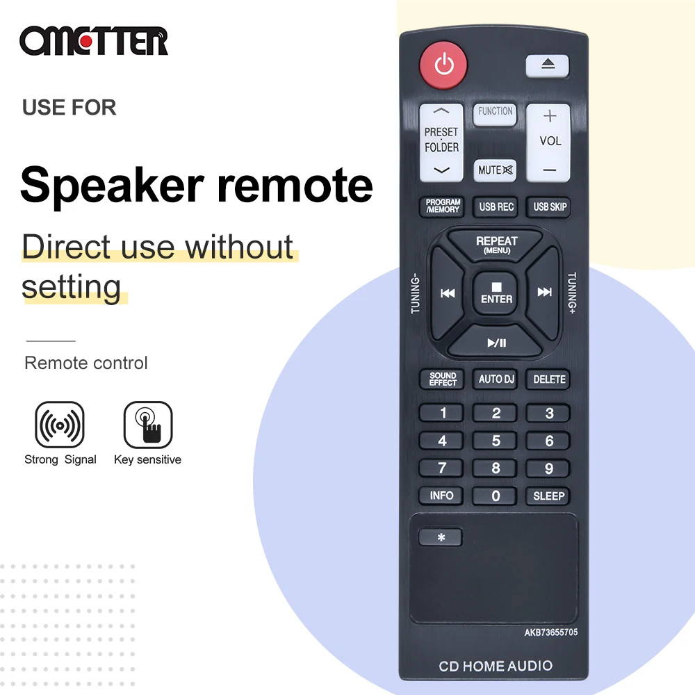 Télécommande pour système audio Hi Fi, AKB73655705, CM4230, CM6520, Cms6520f, Cms6520w, Nouveau
