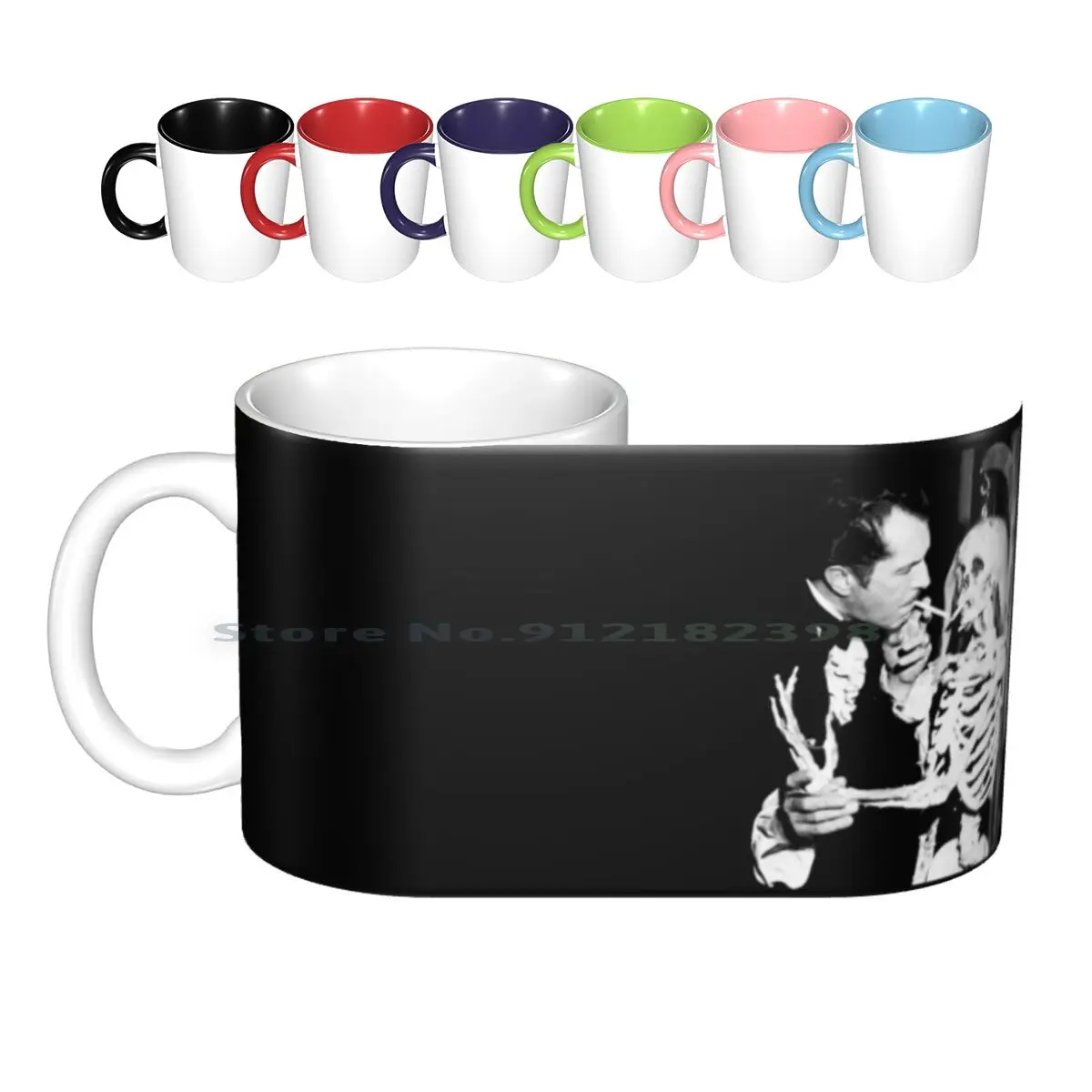 Vincent Price On The Set Of Twice Told Tales Ceramic Mugs Coffee Cups Milk Tea Mug Vincent Price Horror Classic Movie Film