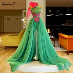 Middle East Special Celebrity Dresses Long Arabic Sleeveless Red Carpet Runaway Dresses For Women Photography Vestidos De Noche