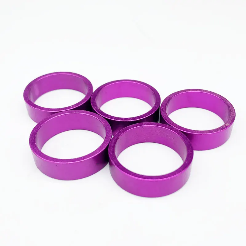 TAOZIK 10 mm  28.6 Purple Color Aluminum Alloy Bicyle Fork Tube Headset Spacer Washer Rings