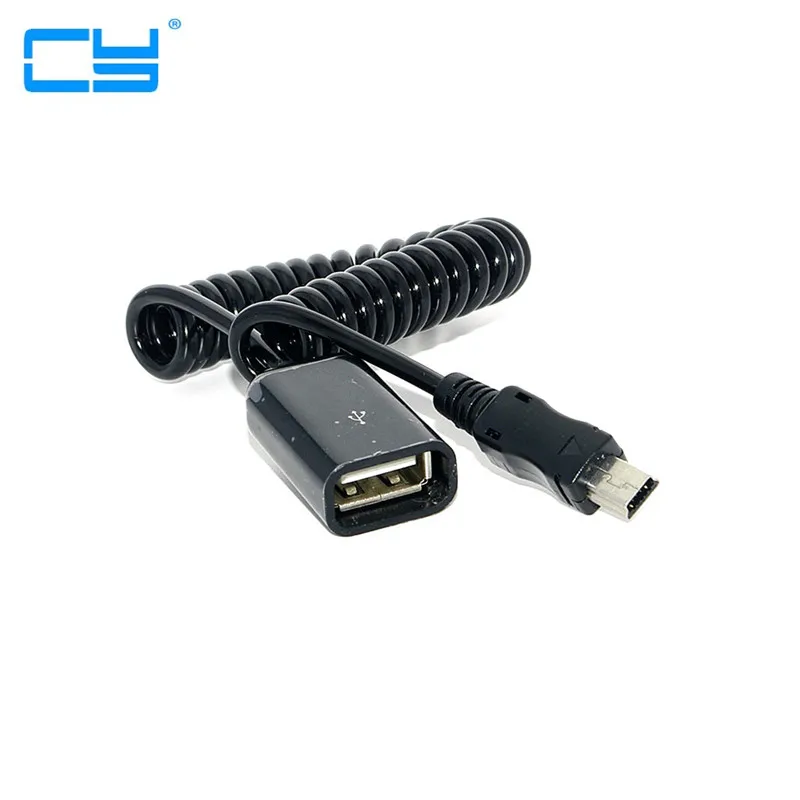 

Black USB 2.0 female to Mini USB Male stretch DATA extension CABLE 80cm