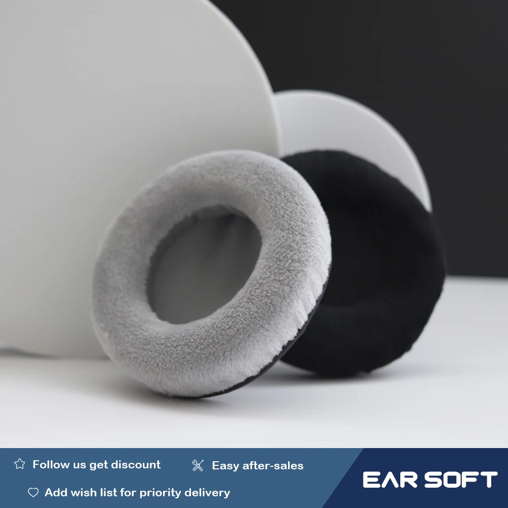 

Earsoft Replacement Cushions for Corsair HS50 Headphones Cushion Velvet Ear Pads Headset Cover Earmuff Sleeve