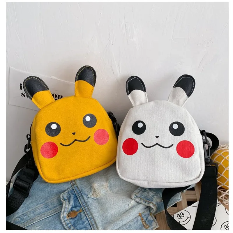 

Pokemon Shoulderbag Dumplings Thick Metal Chain Cloud Pikachu Women Teens Clutch Canvas Bag Female Shoulder Bags for gift