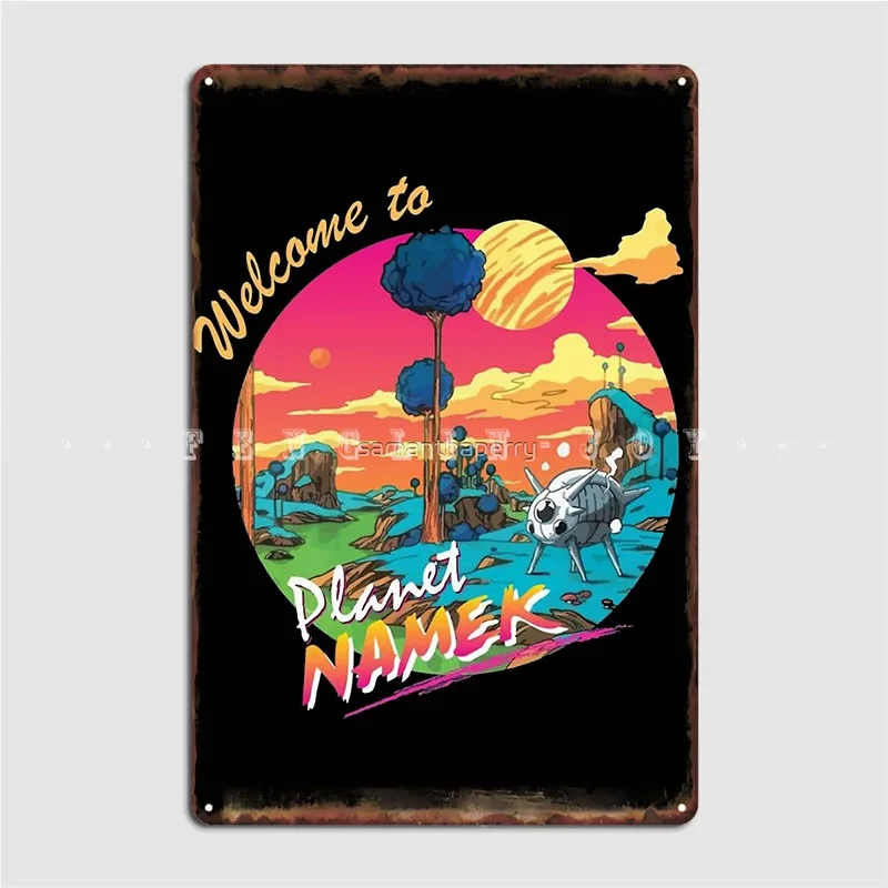 

Welcome To Planet Namek Poster Metal Plaque Cinema Living Room Club Bar Customize Plaques Tin Sign Poster