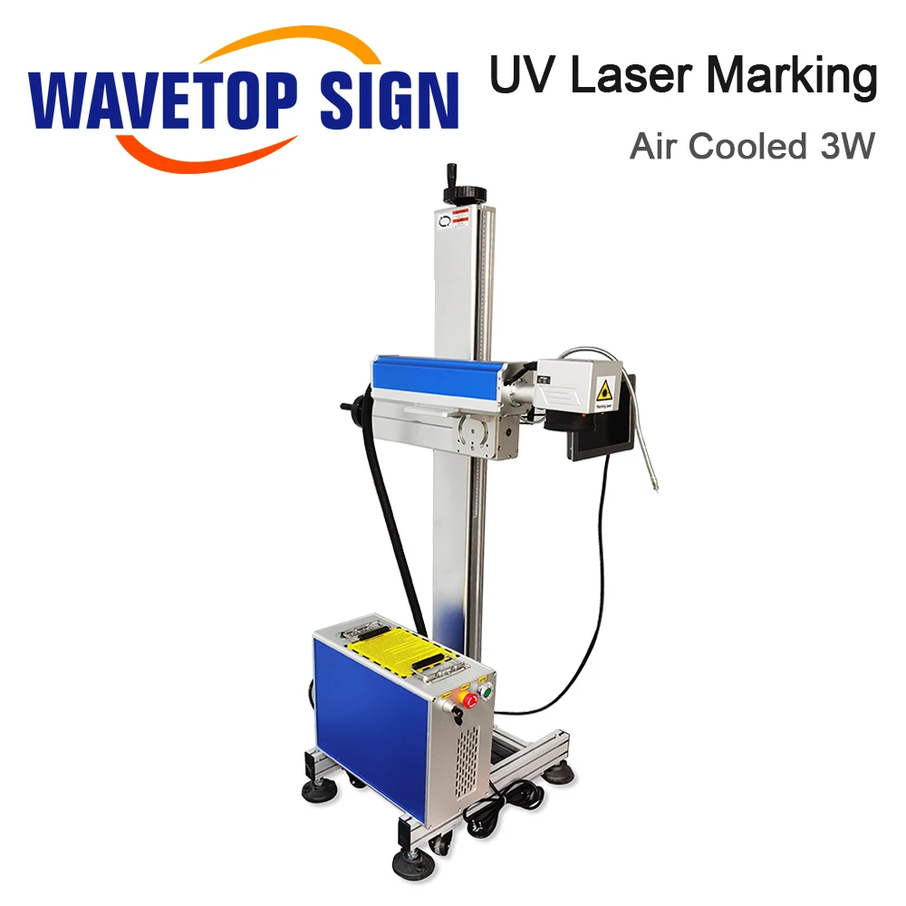 WaveTopSign 355nm 3W Air Cooled UV Laser Marking Machine with JCZ V4 Control Card SG7110 Galvo Head Set