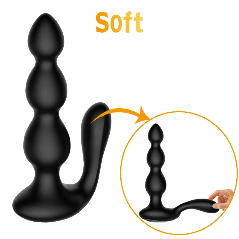 Big Remote Control Anal Beads Vibrators for Women & Men ,Vibrating Anal Plug Male Prostate Massage G-spot Stimulator Sex Toys