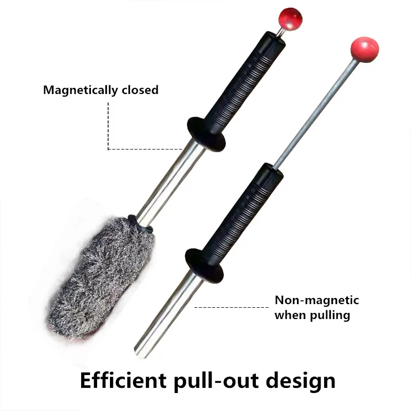 Magnetic Iron Picker Tool Rod Adjustable Length Picking Screw Strongest Permanent Magnet Deduster Cleaner