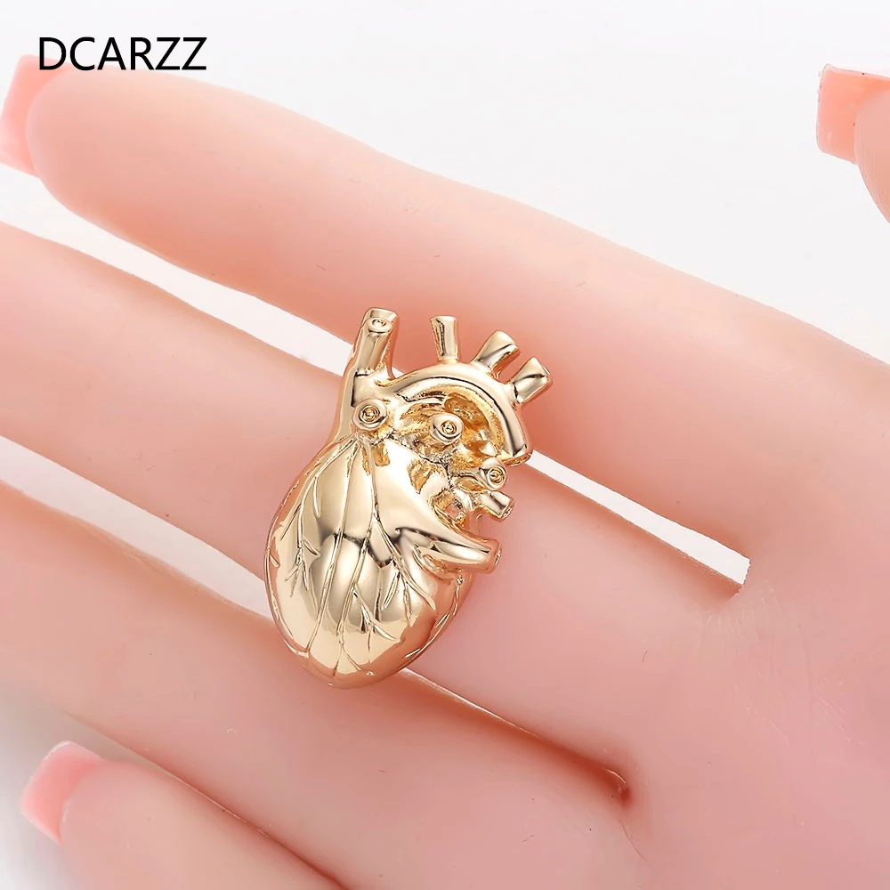 DCARZZ Heart Lapel Pins Metal Brooch Gift for Doctor Nurse Medical Hijab Pin Badge Women Accessories