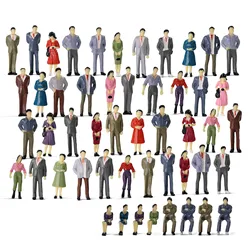 Model Railway O Scale Model Figures 1:50 Figures Standing Seated Passenegers 13 Different Poses 50pcs/100pcs/200pcs P50