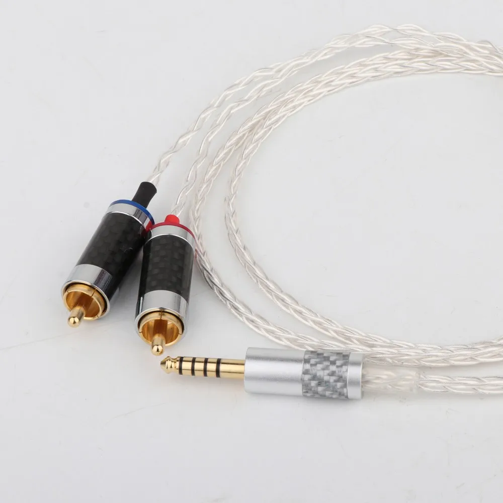 Preffair 4.4mm do 2 wymiana balansu RCA kabel audido Upgrade kabel dźwiękowy