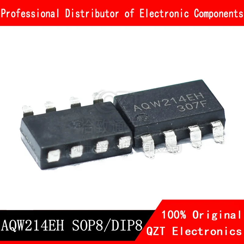 10pcs/lot AQW214 AQW214EH SOP-8 DIP-8 Solid state relay optical coupling new original In Stock