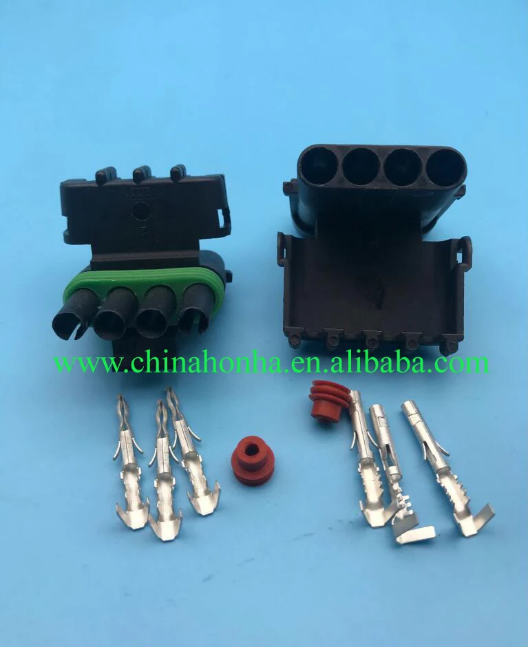 

4 Pin 12010974 12010974 Female Male Weather Electrical Wire 2.5 Connector Plug Sealed Wiring Automobile Connectors for Delphi