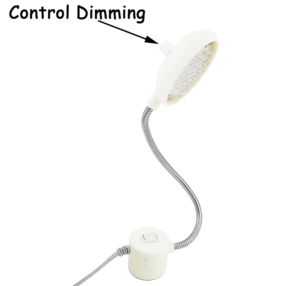 Dimmable Sewing Clothing Machine LED Lamp Work Lights 28 LED Gooseneck Lamp With Magnets Mount for Home Sewing Machine Lighting