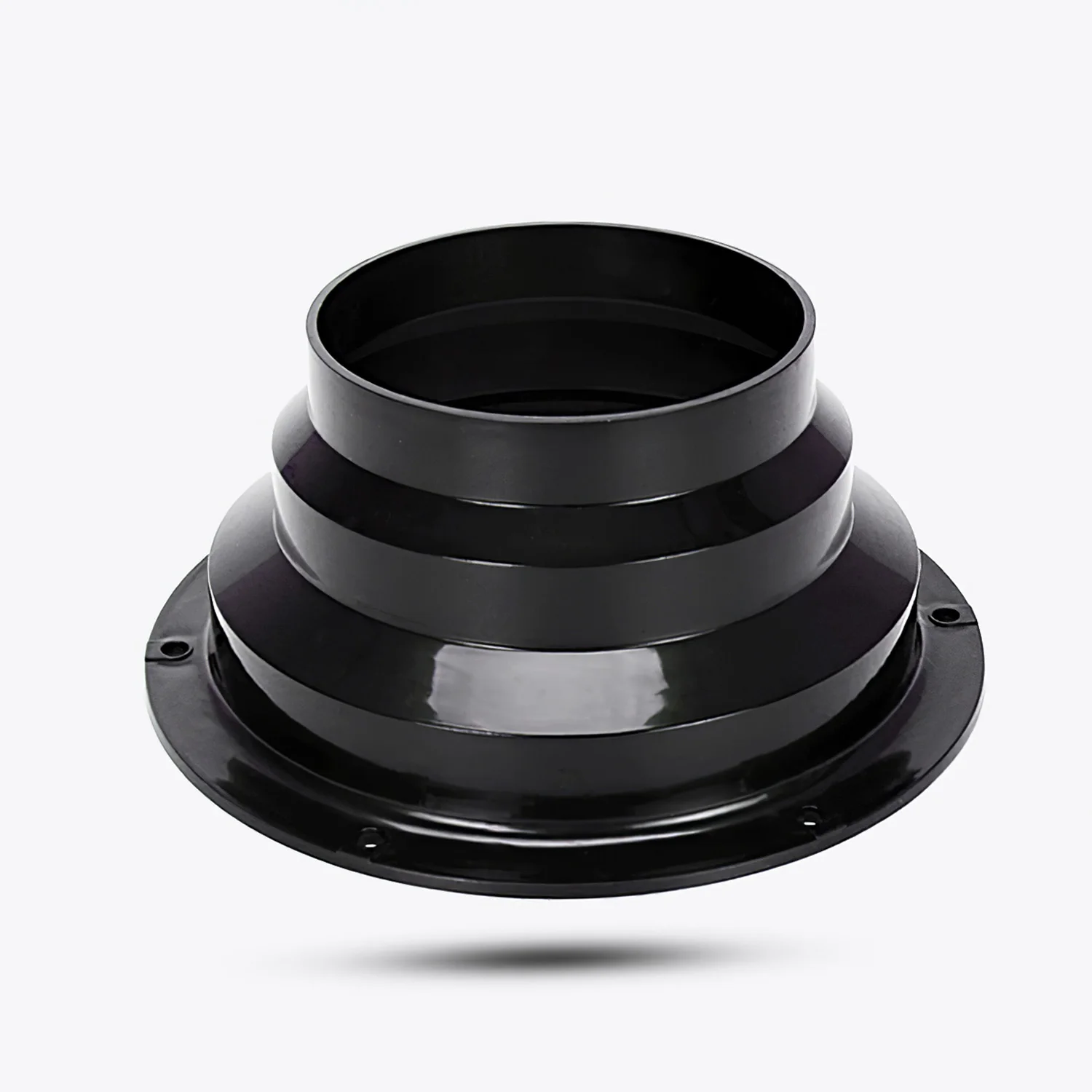 100-150mm ABS Round Pipe Flange Ventilation Connector Adapter Duct Fan Connector Kitchen Air Vent Exhaust Hood