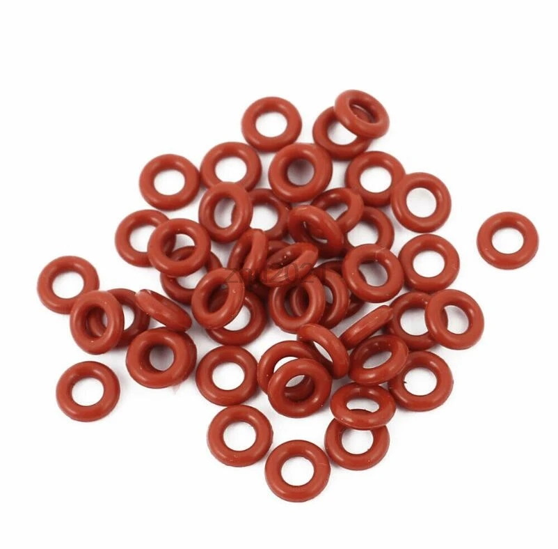 50Pcs 1.5Mm หนาความร้อนน้ำมัน Mini O-แหวนแหวนปิดผนึกยาง5/6/7/8/9/10/11/11 5/12/13/14/15 ~ 53*1.5 OD สีแดง