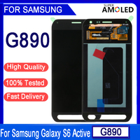 Super AMOLED 5.1'' LCD Display For Samsung Galaxy S6 Active G890 G890A LCD Display Touch Screen Digitizer Assembly Replacement
