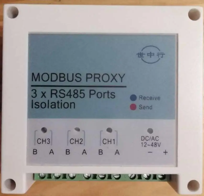 Communication between 3-Port Modbus (RS485) Hub/Host Agent/Multiple Hosts/Slave