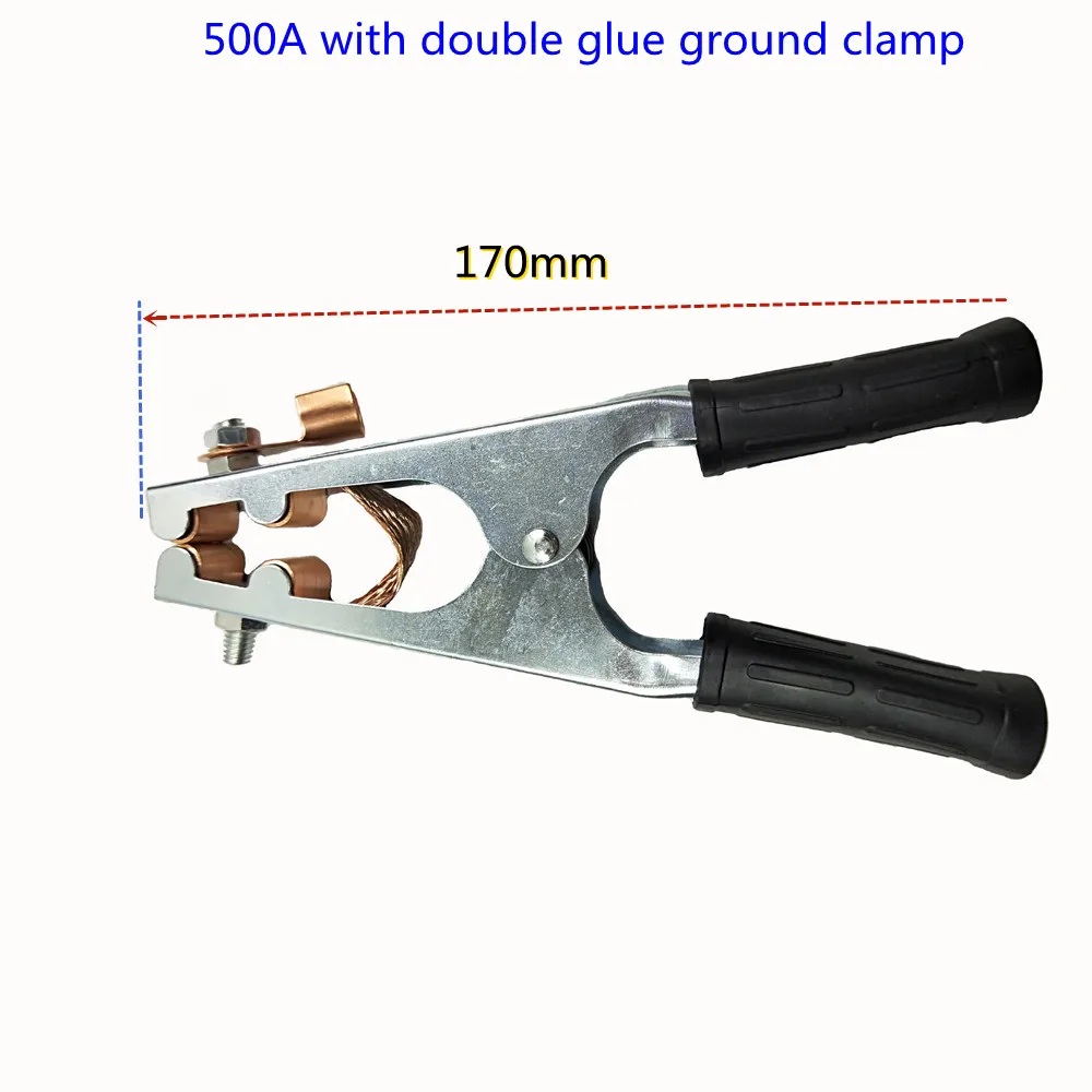 500A 800AElectroplated Ground Clamp Copper Welding Earth Clip for Manual Welder US Type Manual Welder Ground Clamp