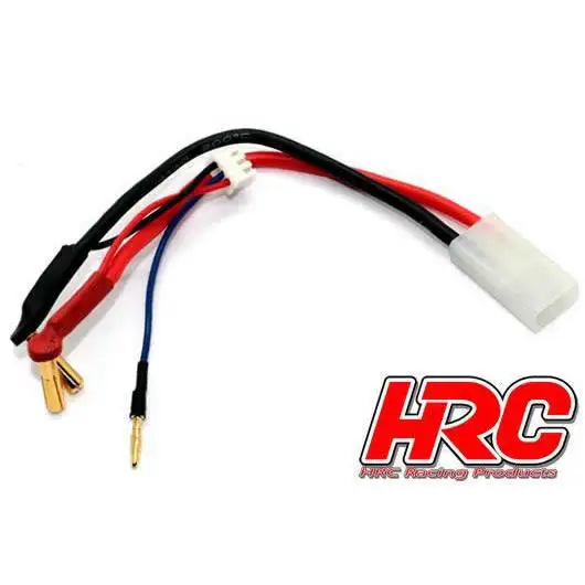 Cable for LiPo 2S battery, Tamiya connector. Includes Balance connector. Free shipping