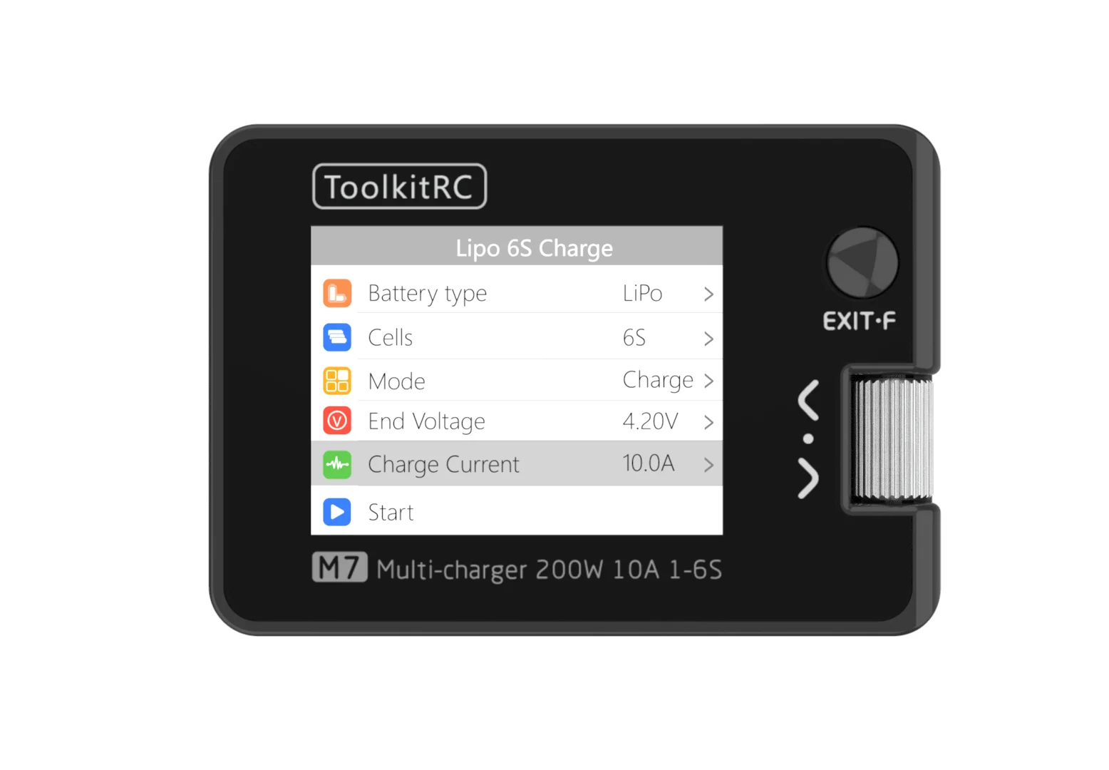 ToolkitRC M7 أداة اختبار المؤازرة 200 واط 10A r و 100 واط محول تيار مستمر الناتج 1-6s متعددة الوظائف شاحن ميزان ذكي ESC موتور Teste