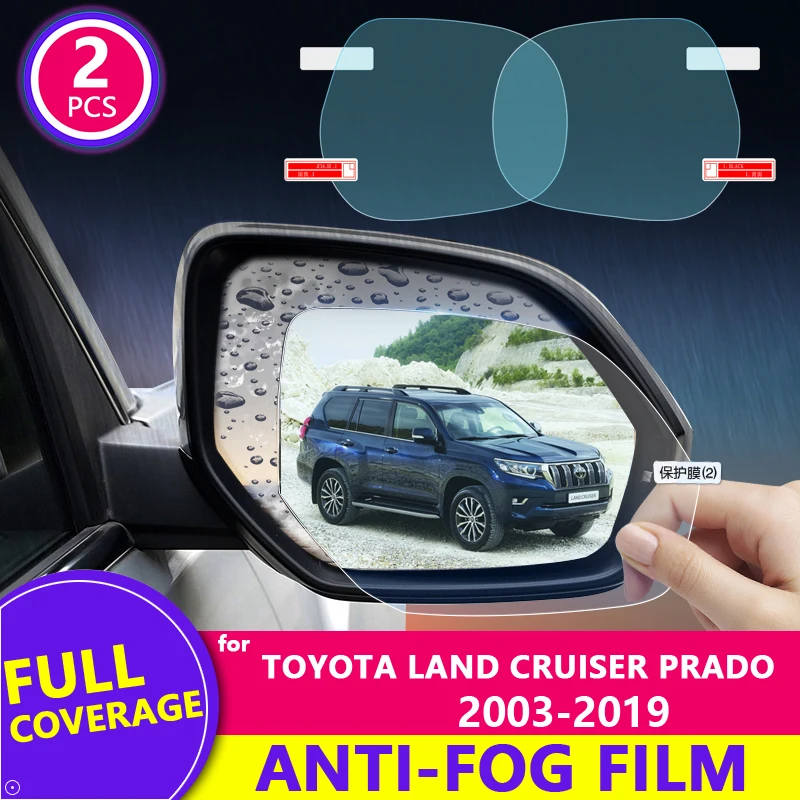 Full Cover Anti Fog Rainproof Film for Toyota Land Cruiser Prado 150 90 J90  J150 2003-2019 Rearview Mirror Protective Film 2018