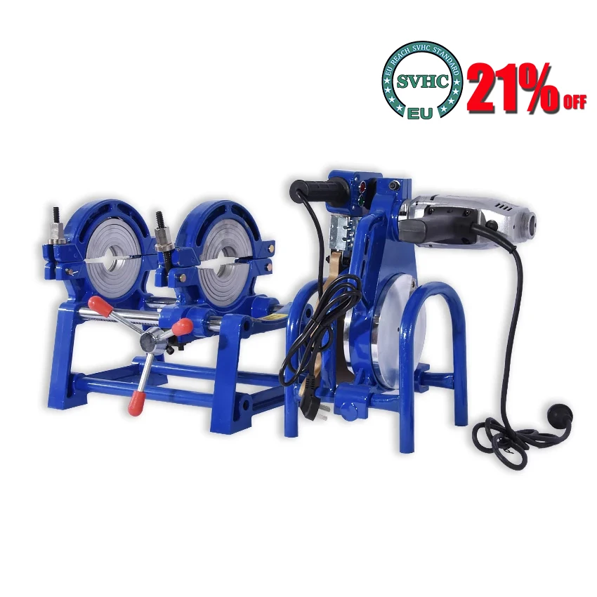 63-160 2200W 220V Pipe Fusion Welder Tool (63-160mm) PE PPR PB PVDF Butt Fusion Welding Machine Piping Hot Melt Engine