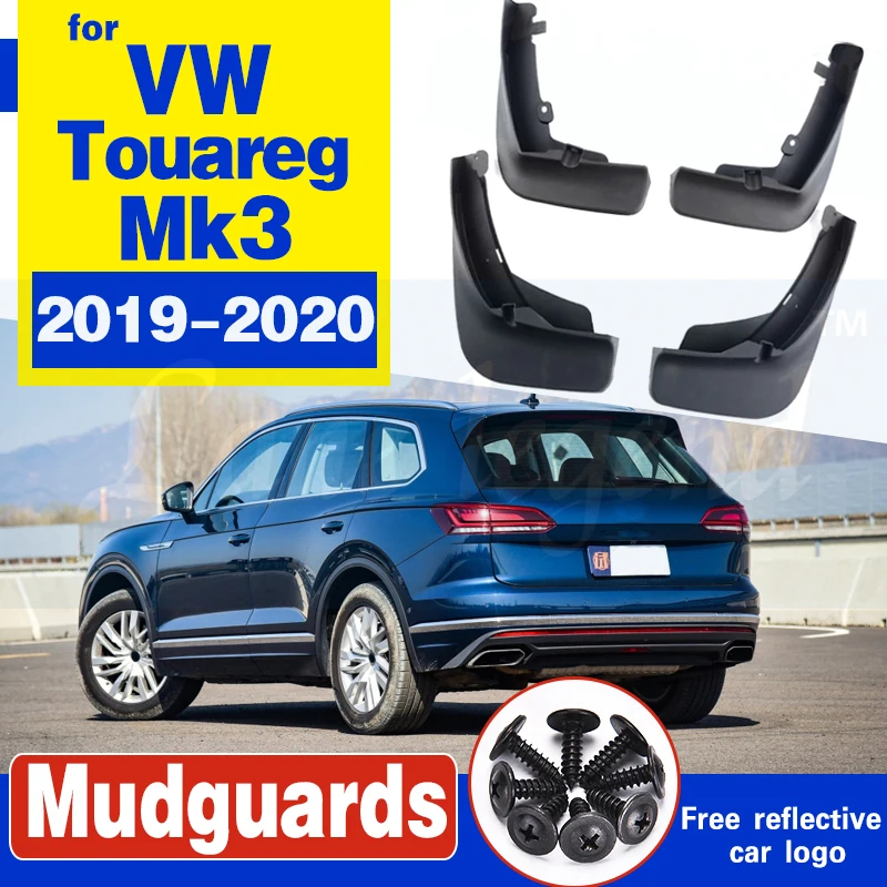 Front Rear Mud Flaps For VW Touareg 2019 2020 MK3 Set Mudguards Fender Splash Guards Mud Flap Dirty Guards Car Accessories