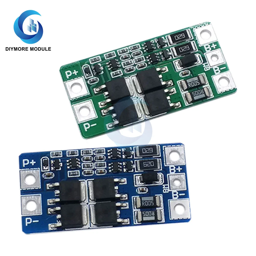 Lifepo4/Lithium BMS 2S 10A 8.4V 7.4V 18650 Battery Protection Board PCB PCM with Balance For Li-ion Lipo Pack Power Bank Charge