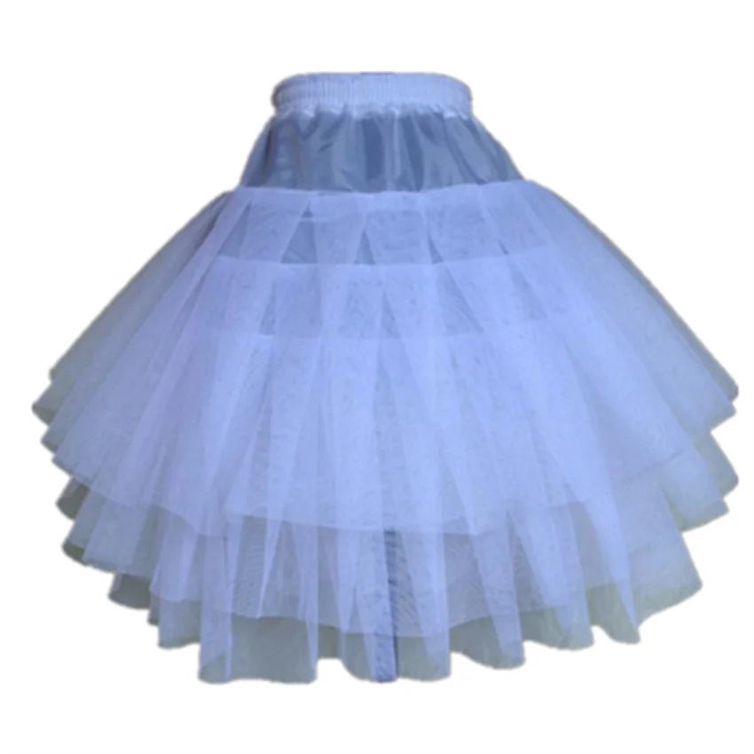 جديد الأطفال تنورات الرسمية/زهرة فتاة اللباس 3 طبقات بدون غطاء قصير Crinoline الفتيات الصغيرات/الأطفال/تنورة الطفل