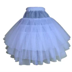 Enaguas formales para niños, vestido de niña de flores, 3 capas, sin capucha, crinolina corta, ropa interior para niños