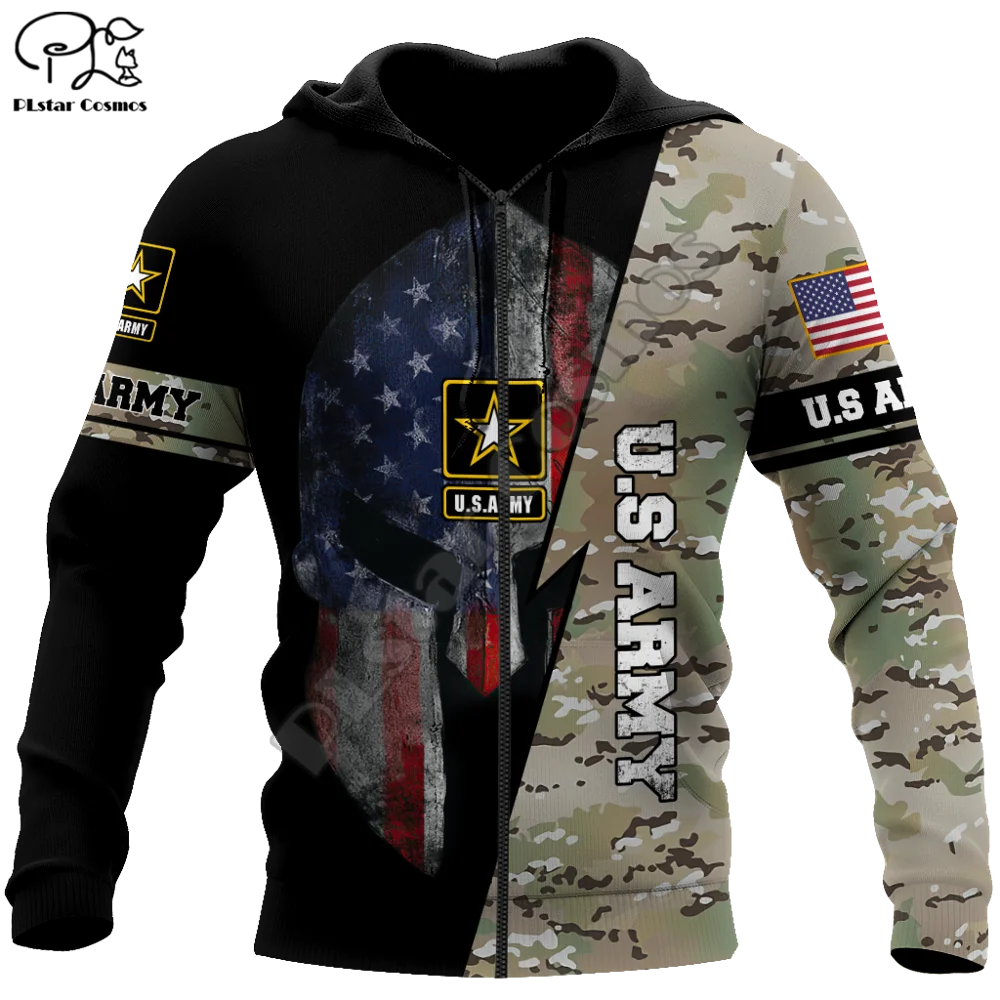 PLstar Cosmos Veteran Military Army Suit Soldier Camo Autumn Pullover NewFashion Tracksuit 3DPrint Men/Women Casual Hoodies A-2