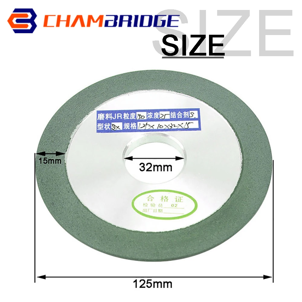 Diamond Grinding Wheel 100mm/125mm/150mm Circle Cutting Discs Grit 150-400 For Tungsten Steel Milling Cutter Sharpener Grinder