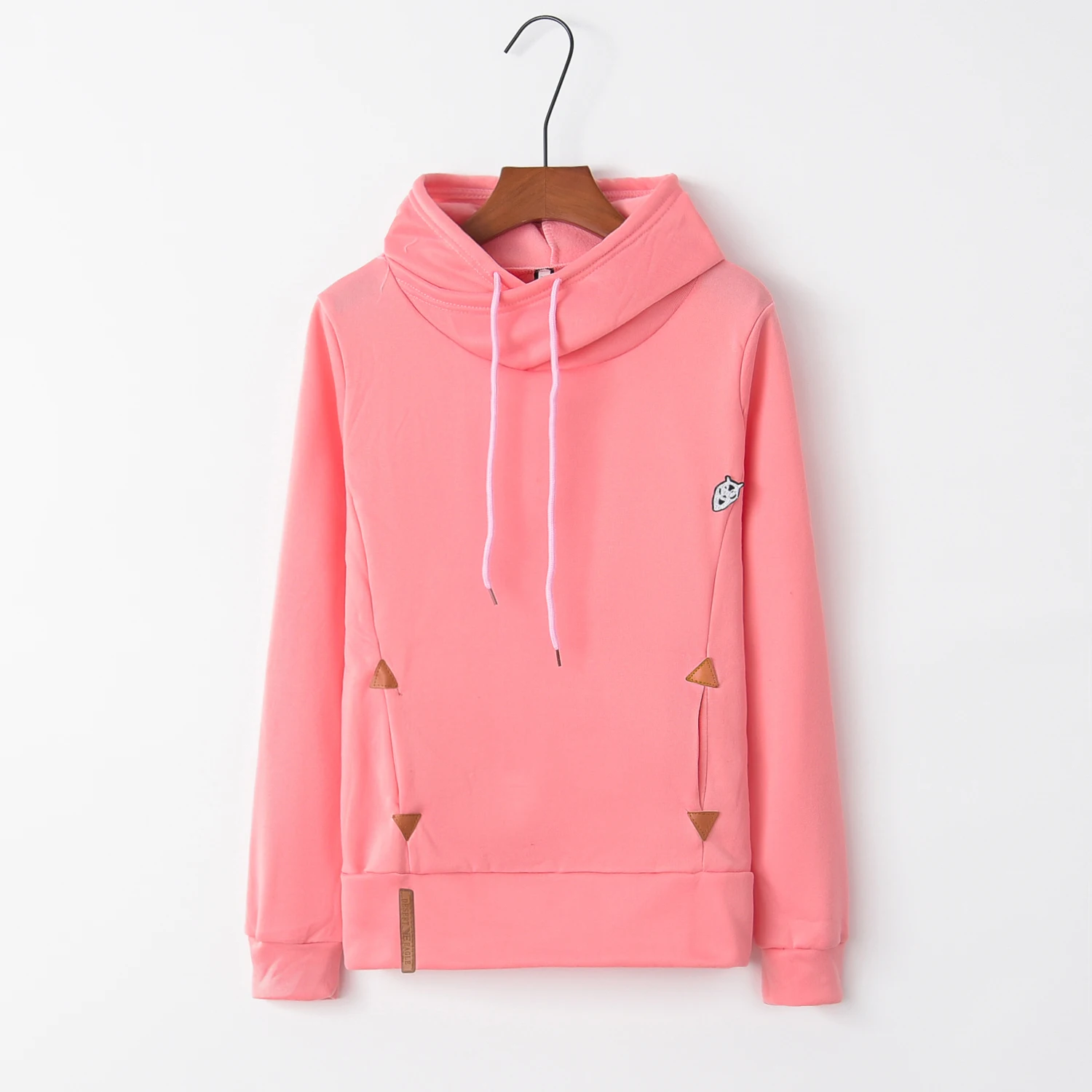 Langarm-Hoodie mit Stickerei und Tasche Modischer Trend Herbstkleidung für Freizeitkleidung – Detail 10