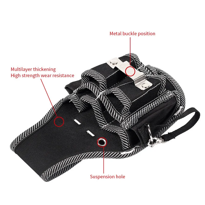 Multifunzione Oxford Cloth Toolkit elettricista strumento Hardware Storage Pouch borsa per attrezzi cintura in vita fai da te