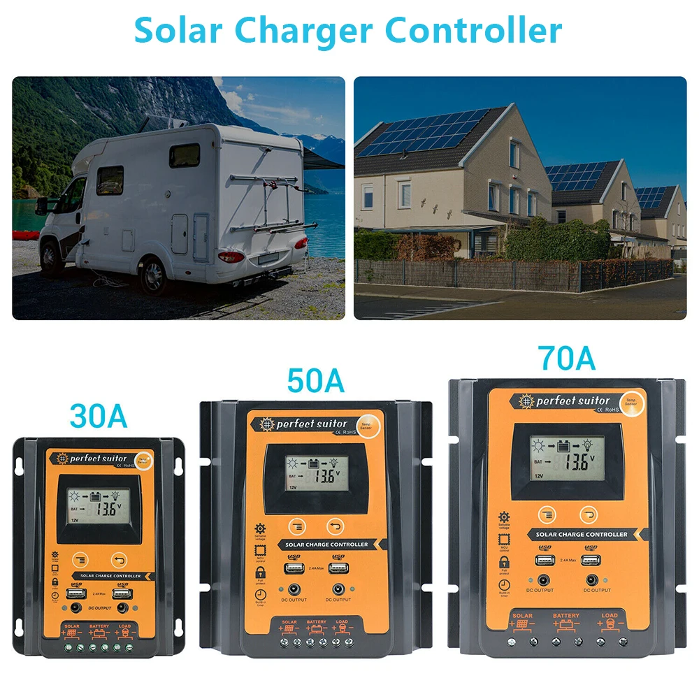 

Контроллер заряда солнечной батареи, 30/50/70 А, 12/24 в