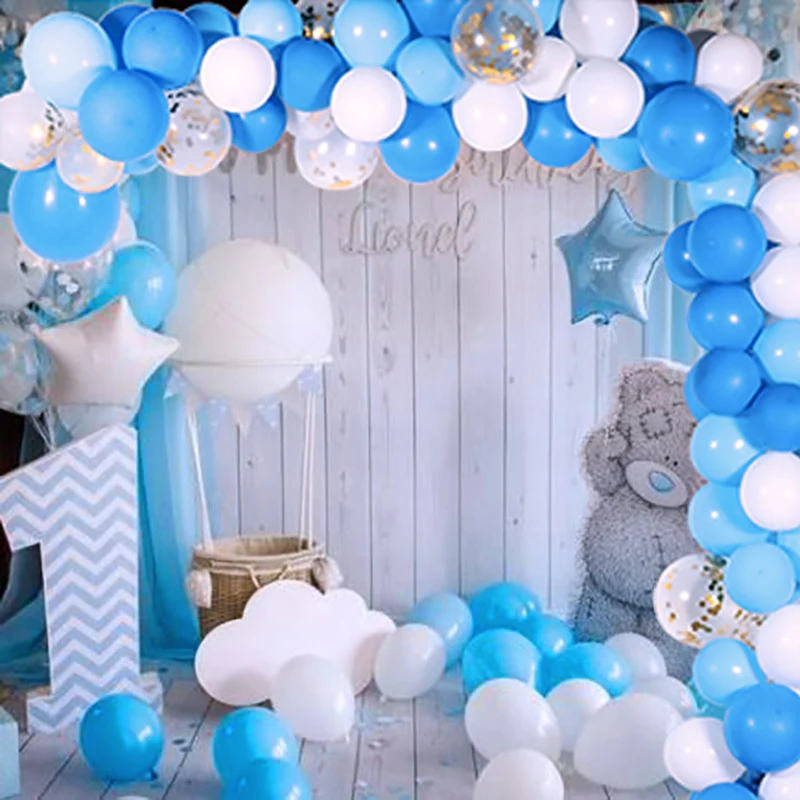 113pcs Baby One birth party Balloons garland 1st birthday party decorations kids Wedding backdrop decor Babyshower balon arch