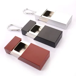 1pcs Fashion Portable Ashtray With lid Keychain Pocket Ashtray Mini Metal Ashtray